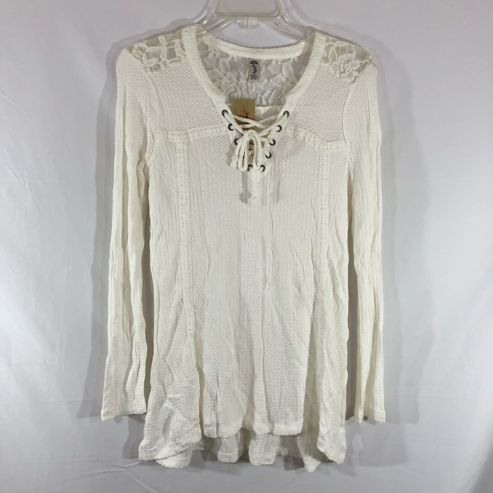 American Rag Waffle knit Pullover Size M
